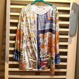 Womens Velvet long-sleeved blouse  by soft surroundings